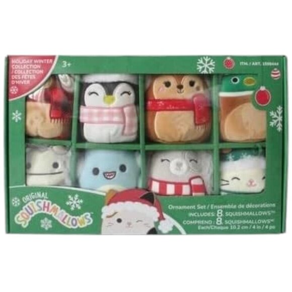 Squishmallows Other - NEW 2022 Squishmallow Ornament Set of 8 | 4"